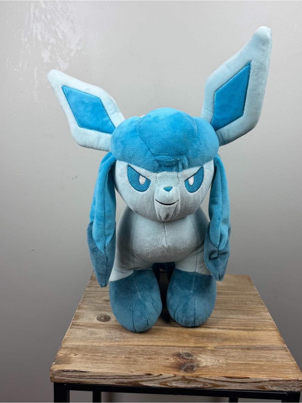 Build-A-Bear Pokemon Glaceon Plush 14" Eevee Evolution Stuffed Animal BAB Toy